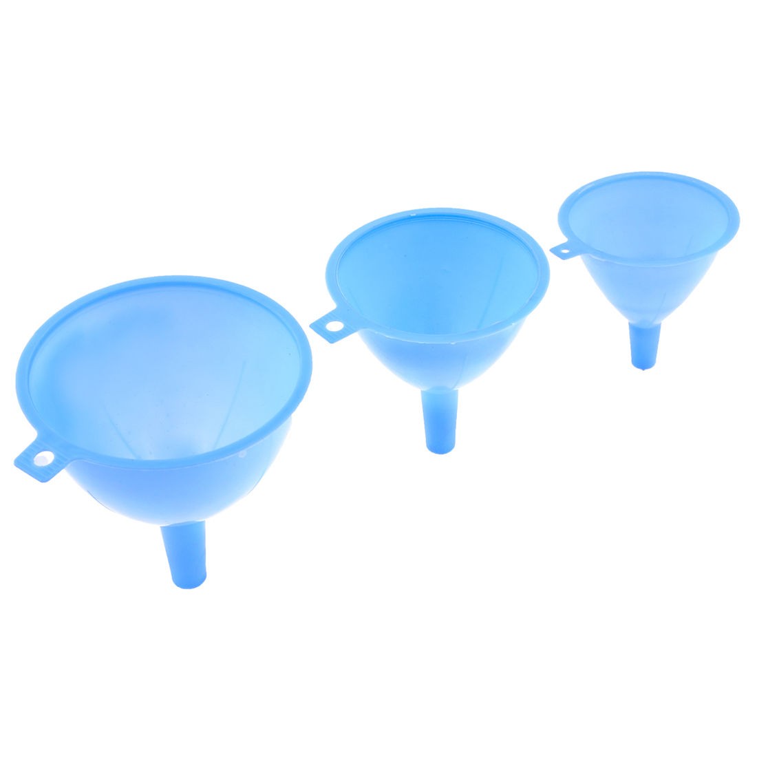 Blue Plastic 3 Sizes 122mm 110mm 95mm Dia Filter Funnels