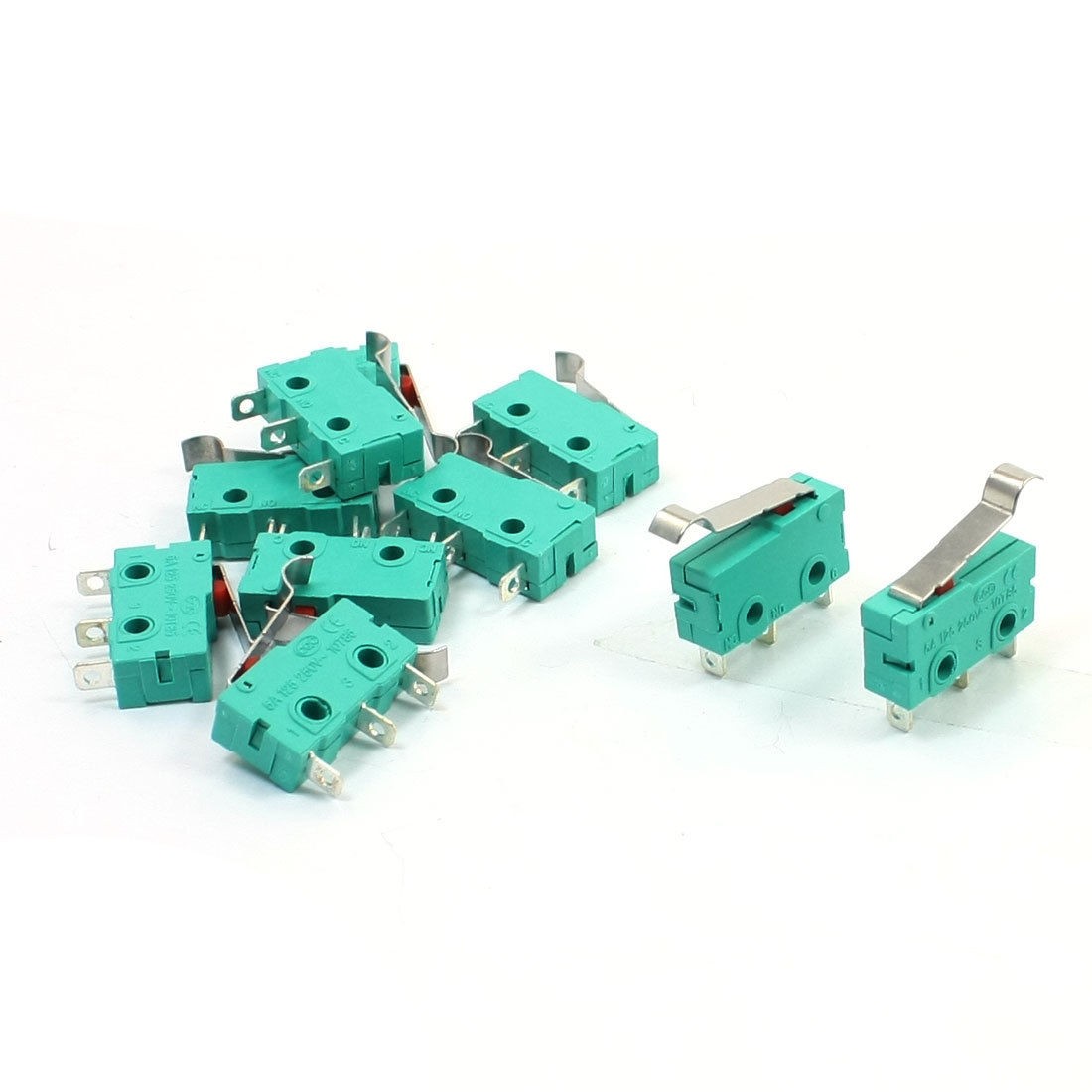 KW4-OZ-3 5A 250VAC NO+NC Momentary Short Hinge Lever Limit Micro Switch x 10