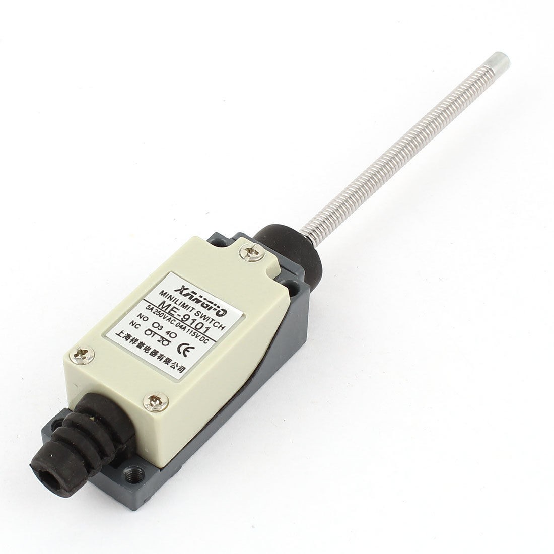 ME-9101 1NO 1NC SPDT Momentary Flexible Coil Spring Enclosed Limit Switch