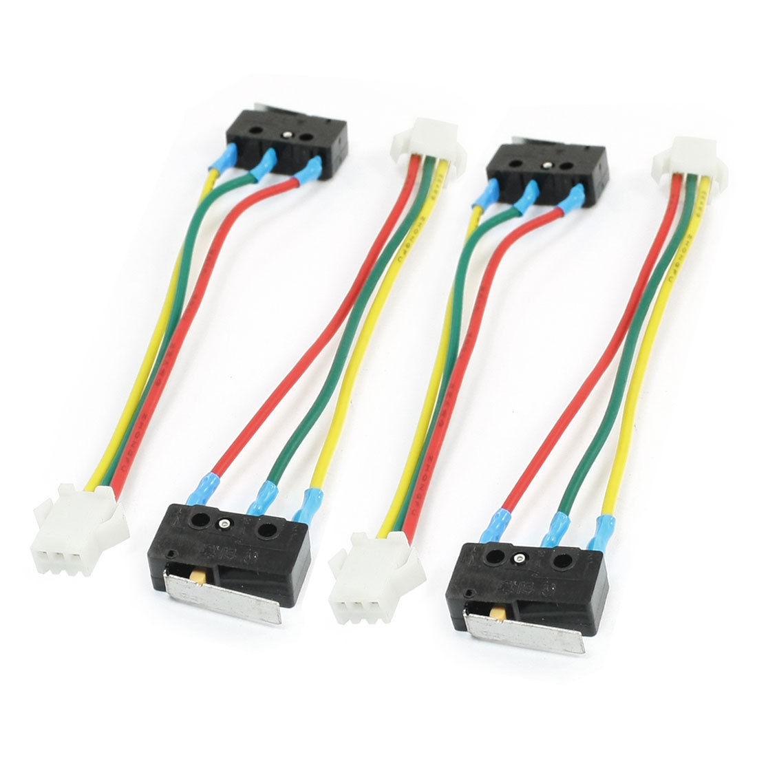 4Pcs Female 3Pin 1NO 1NC Momentary Short Hinge Lever Micro Switch AC250V 5A