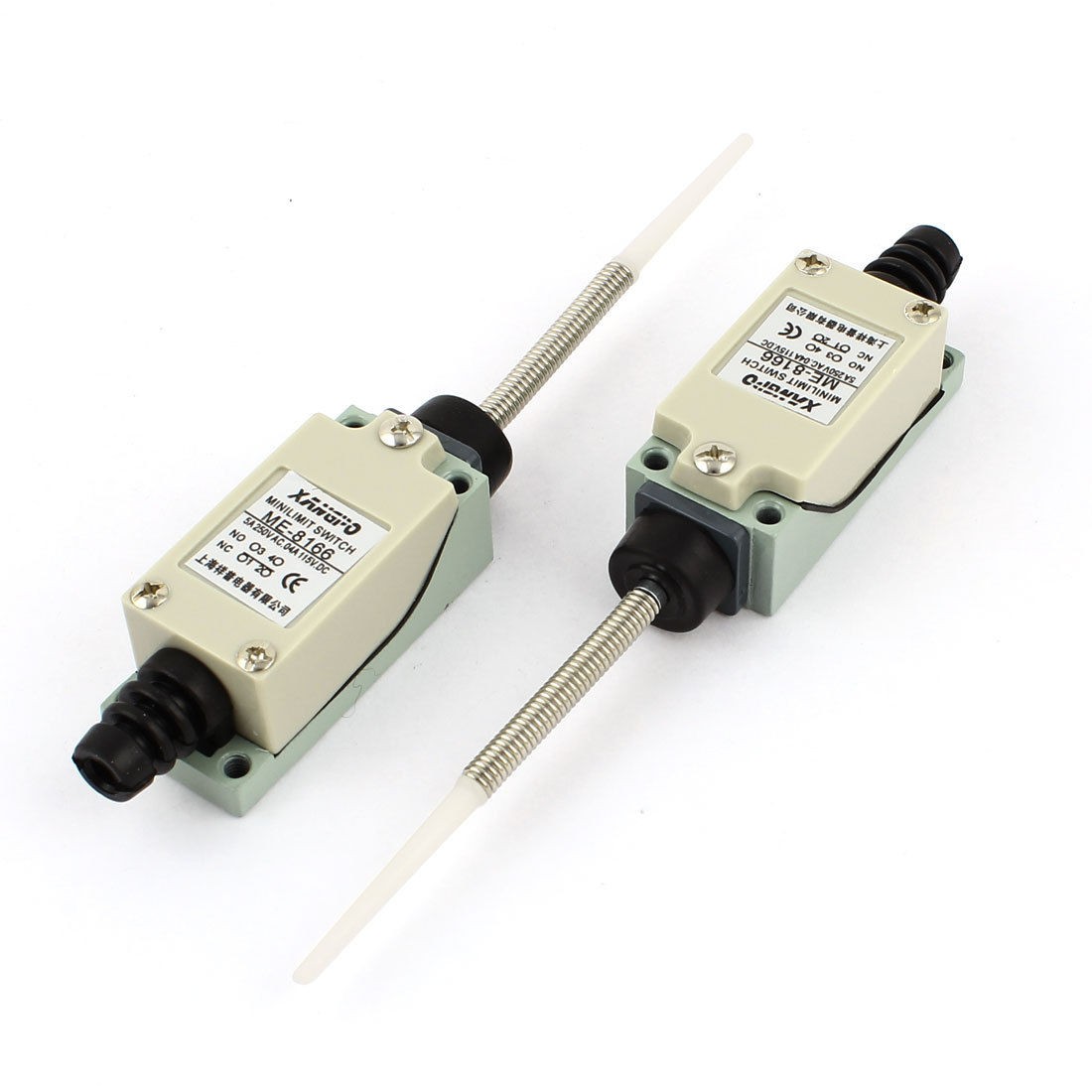 2 Pcs Spring Rod Wobble Stick NO NC Limit Switch AC 250V 5A DC 115V 0.4A ME-8166