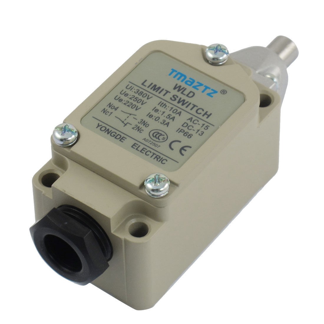 WLD1 Push Plunger Actuator Momentary Limit Switch 380V 10A