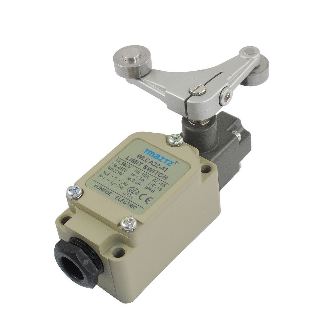 WLCA32-41 Double Rotary Roller Lever Momentary Limit Switch 380V 10A