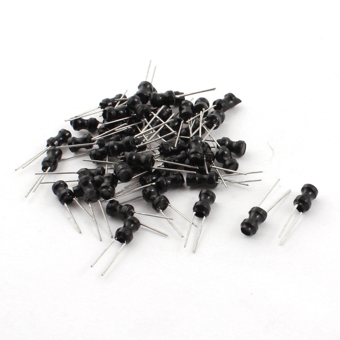 50Pcs 100uH 300mA Through Hole Radial Coil Choke Inductor 4mm x 6mm