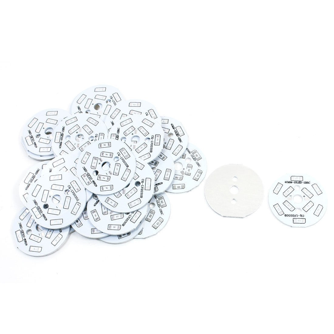 30 Pieces 40mm Circle Aluminum PCB Circuit Board for 10 x 1/2W 5730 SMD LED