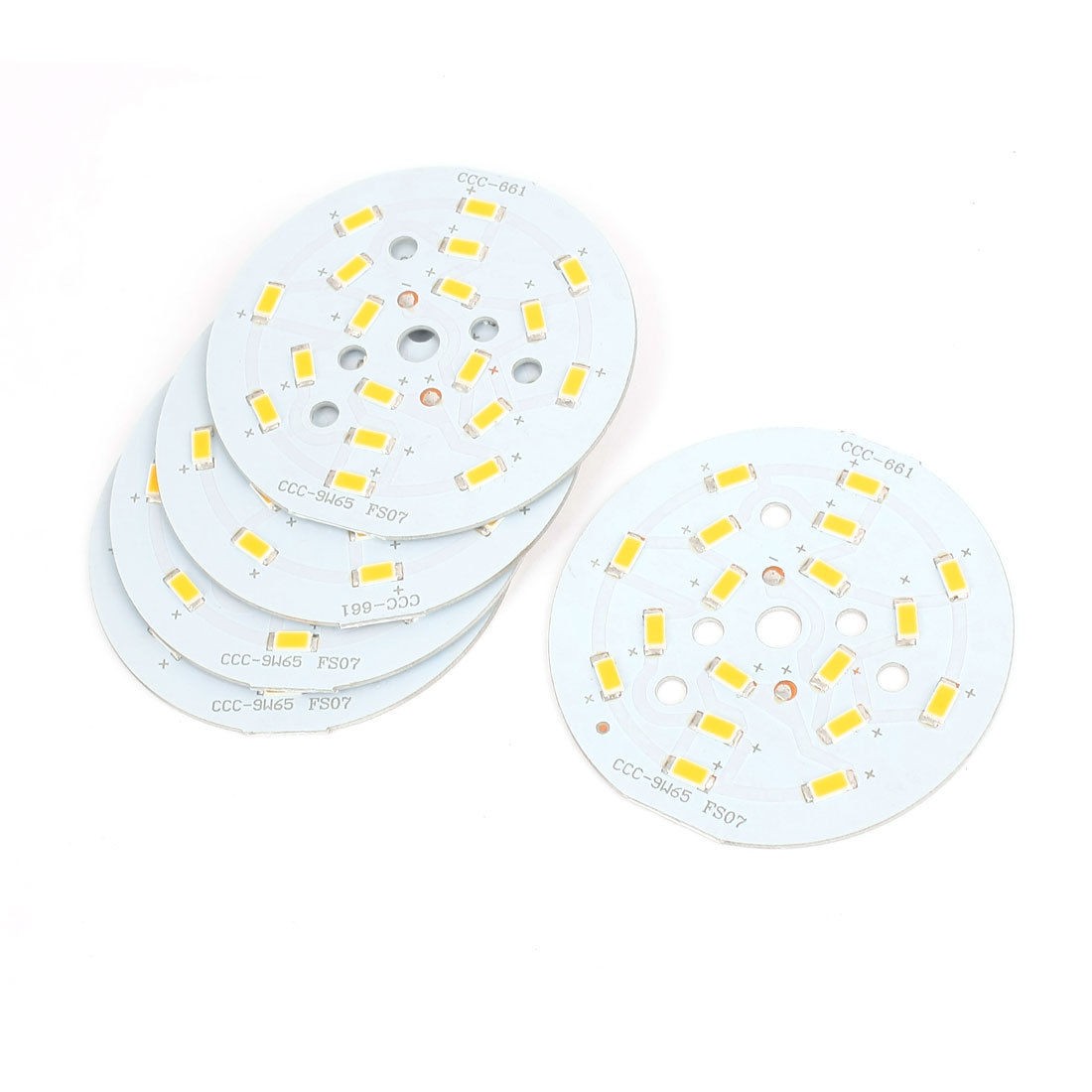 5 Pcs 9W Warm White SMD 5730 18 LED Ceiling Light Aluminum Base Board Heat Sink