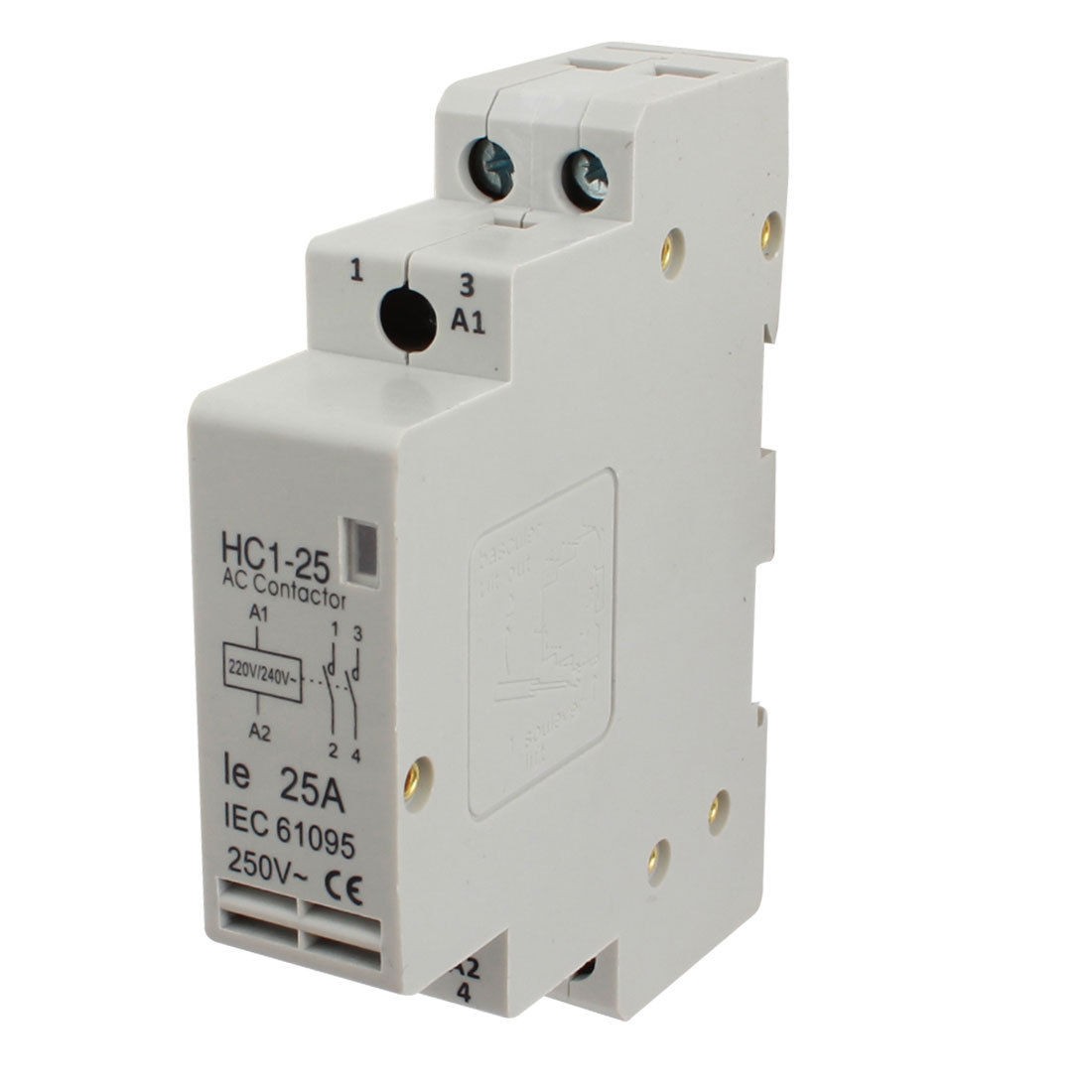 220/240V Coil Voltage 25A 2Pole Universal Circuit Control AC Contactor