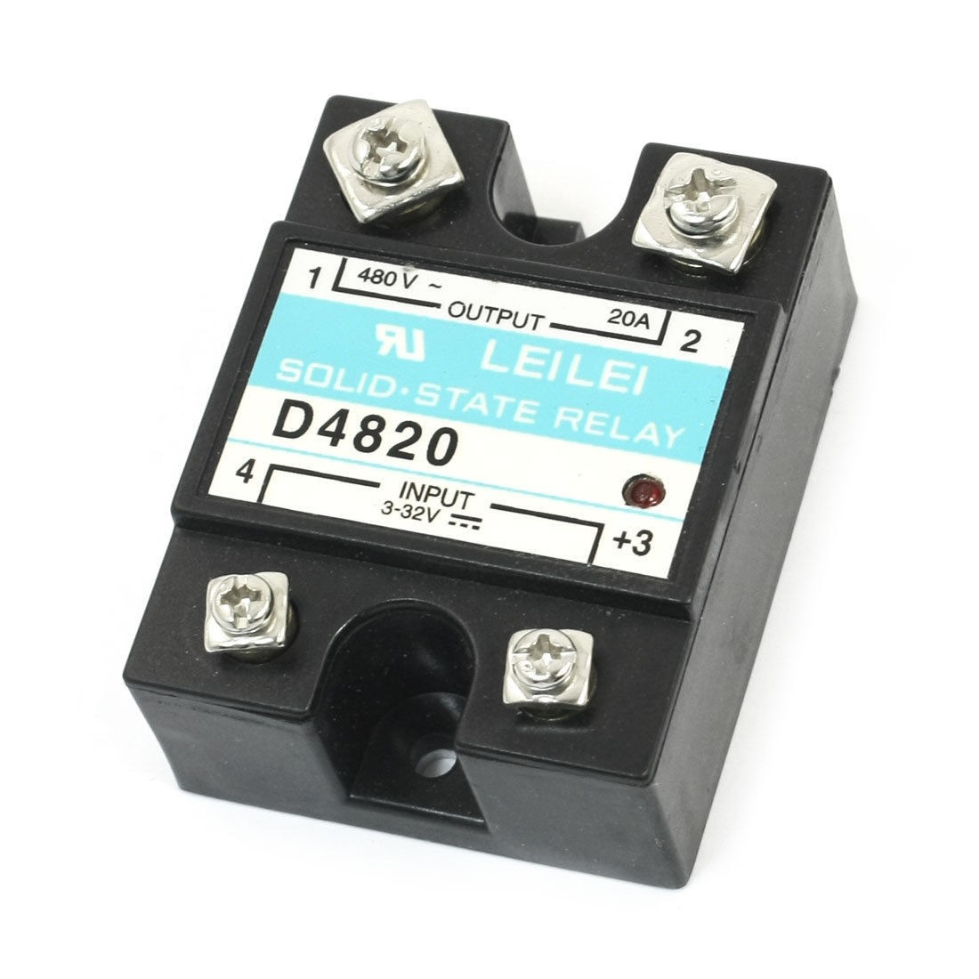 DC 3-32V to AC 480V 20A Temprature Control One Phase Solid State Relay