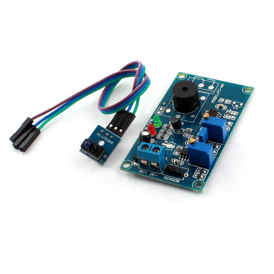 FC-66 TCRT5000 DC 5V 0-20S 0-3cm Infrared Reflection Delay Alarm Module