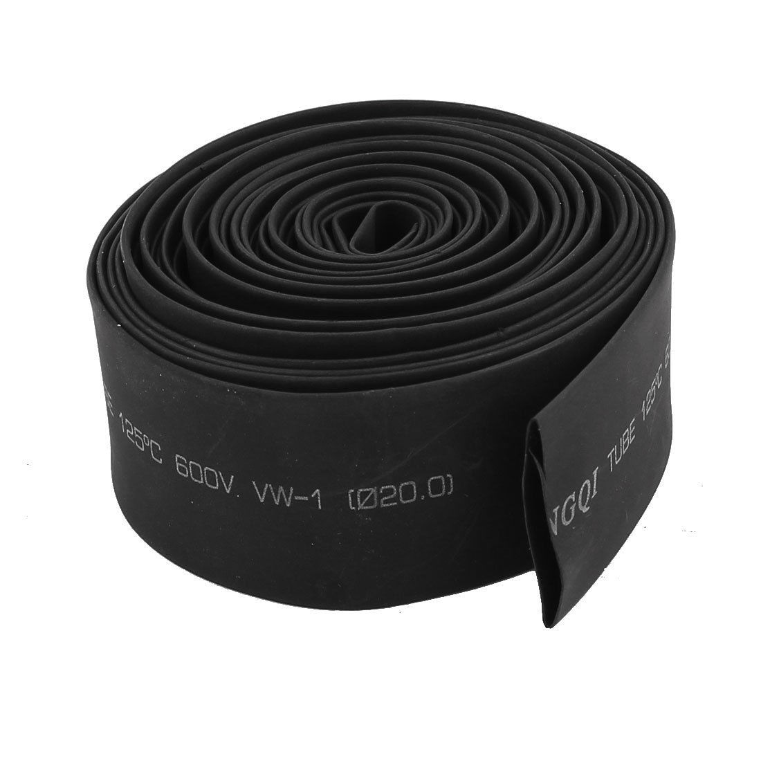 600V 125C 4m Insulated Cover Heating Shrinkable Wire Tube Black