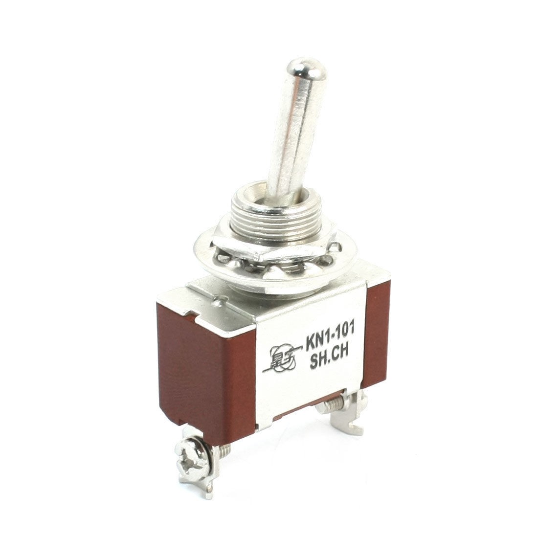 KN1-101 SPST 2 Way Locking Rocker Type Toggle Switch AC 250V 8A