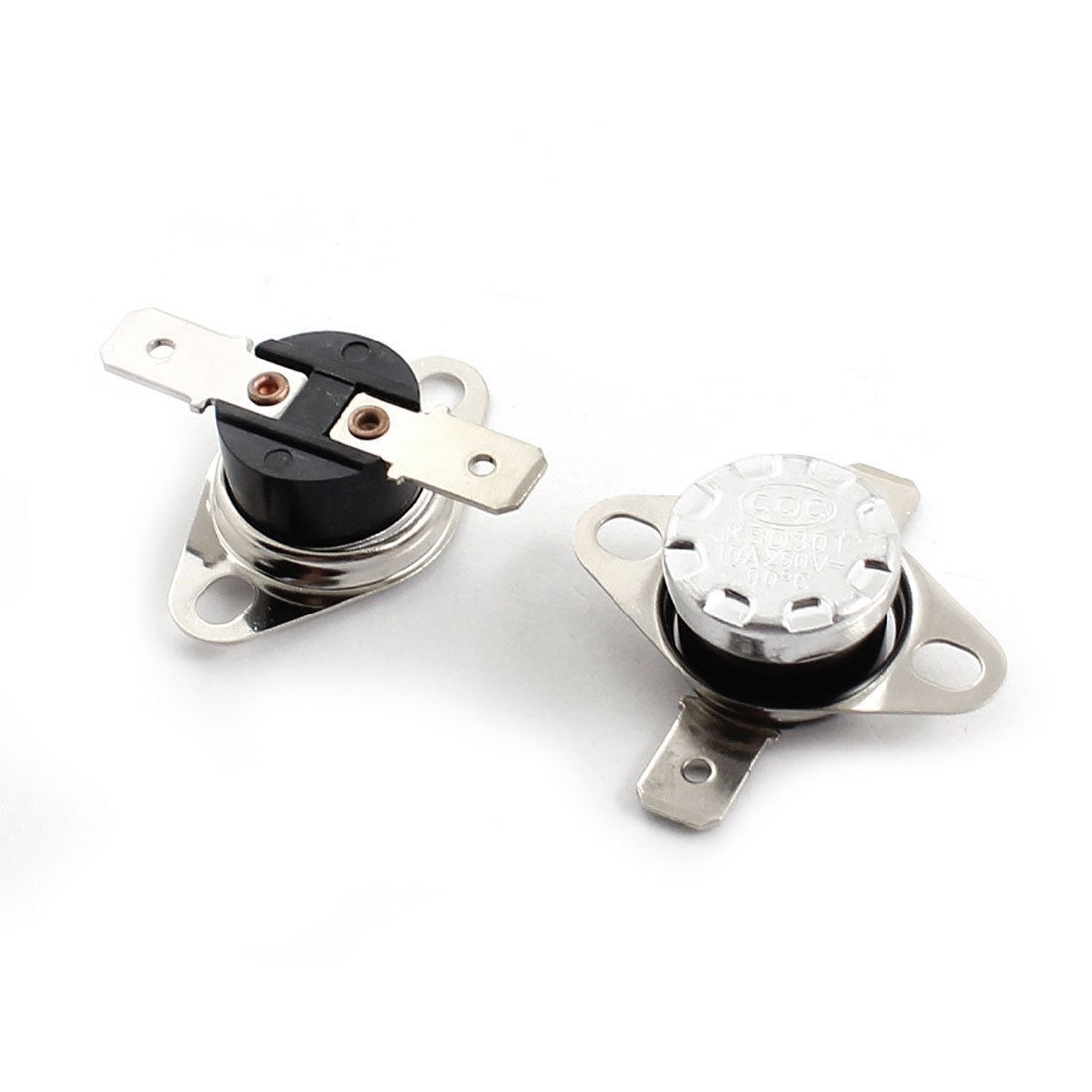 AC 250V 10A 90 Celsius Soldering Type Thermal Thermostat Switch 2Pcs