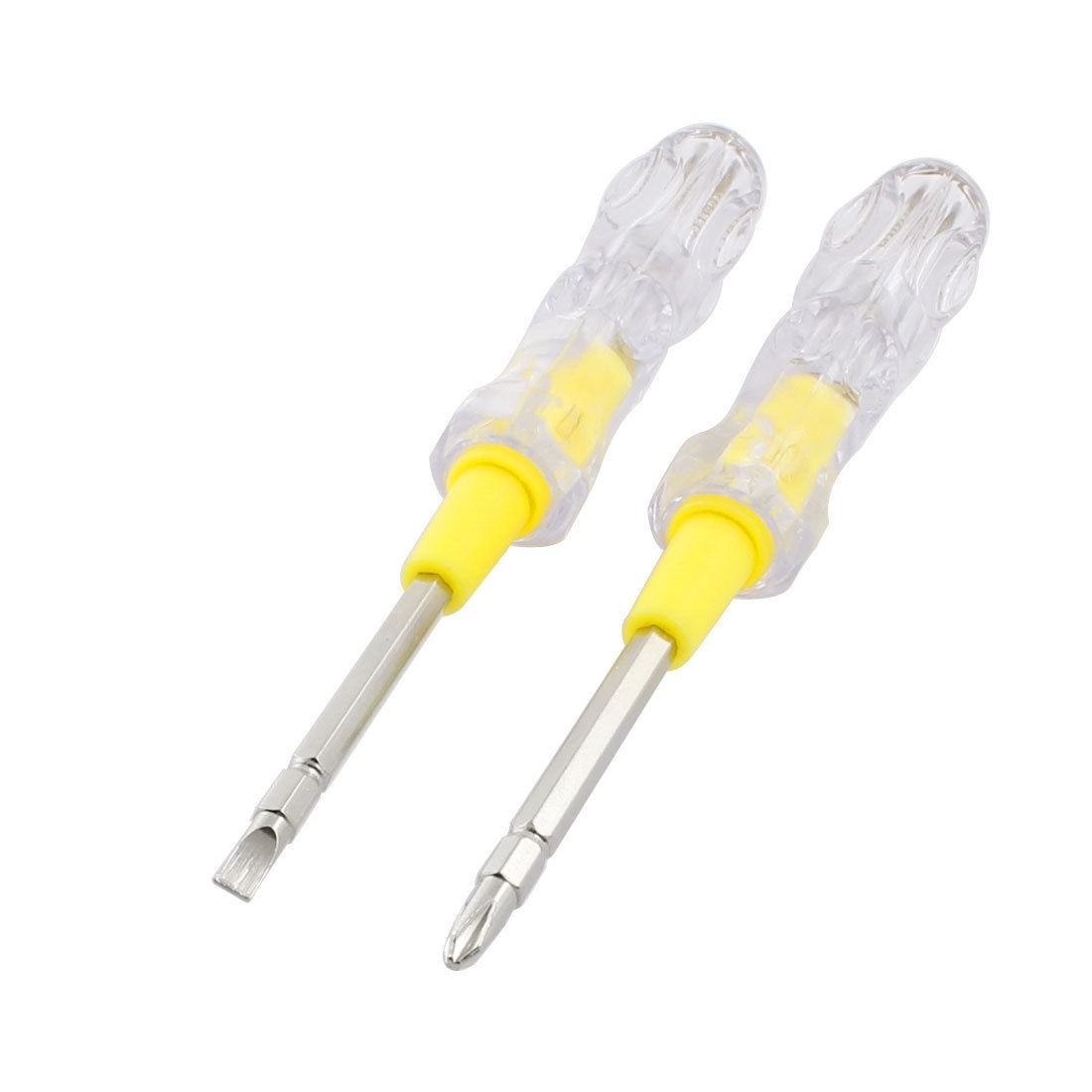 2pcs Reversible Slotted Phillips Electroprobe Screwdriver Tester AC 100-500V