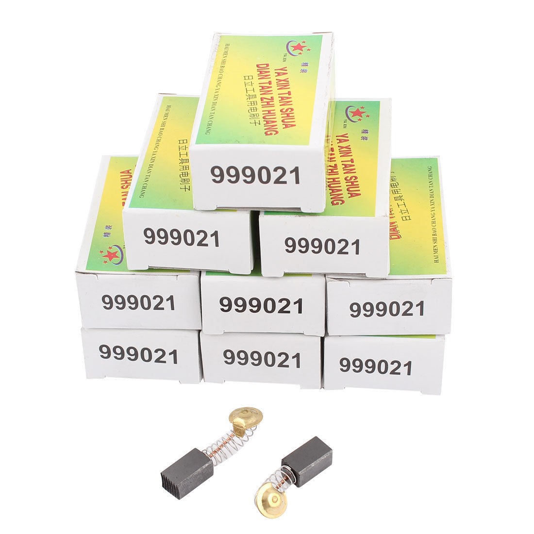 10 Pairs 13x7.5x6.5mm Power Tool Electric Motor Carbon Brush Replacement