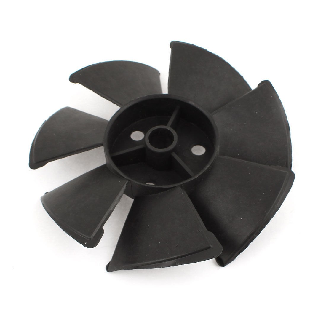 Black Round Plastic 14mm Inner Dia 7-Impeller Motor Fan Blade Wheel