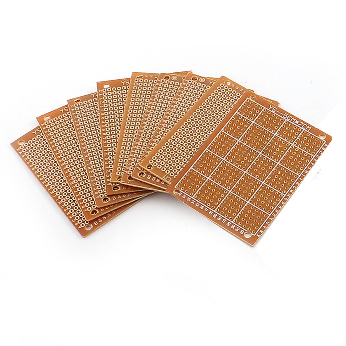 10 Pcs 5x7 cm Copper DIY Prototype Paper PCB FR4 Universal Board Prototyping