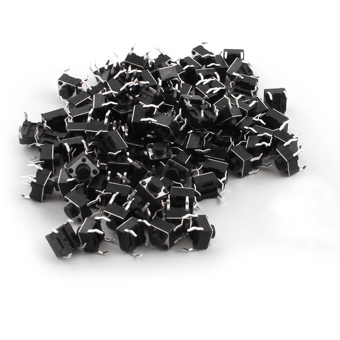 100pcs 6x6x5mm Tactile Tact Push Button Switch Micro Switches Momentary DIP