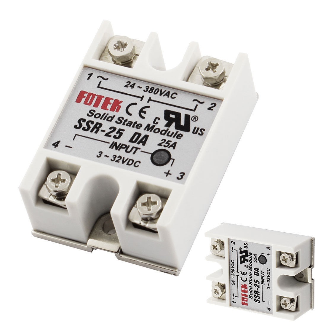 Solid State Relay For PID Temperature Controller Output 24V-380V 25A SSR-25 DA