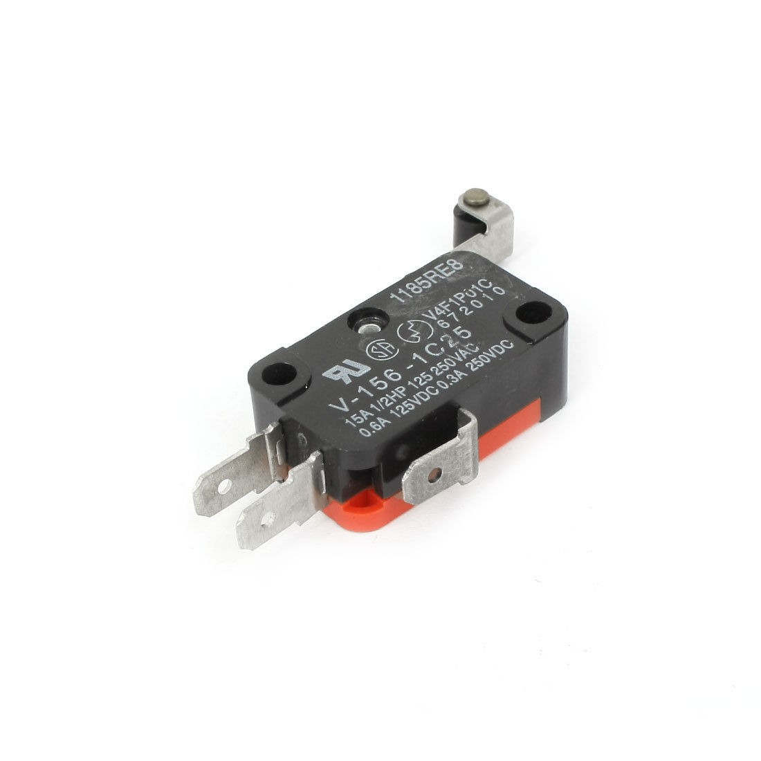 AC125V-250V 15A SPDT Momentary Short Hinge Roller Lever Limit Micro Switch