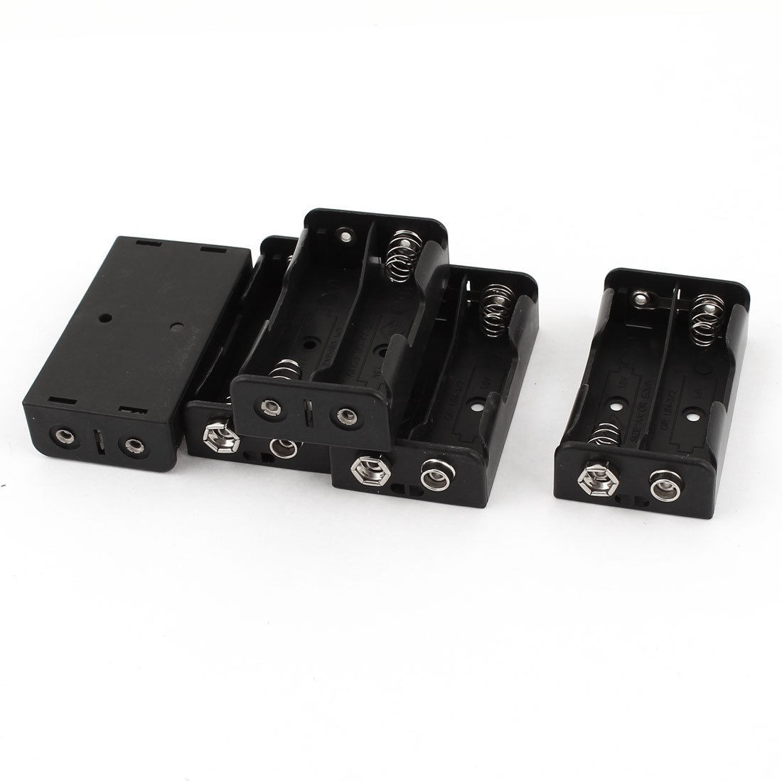 5 Pcs Plastic Storage Case Box Holder Container for 2 x 1.5V AA Battery