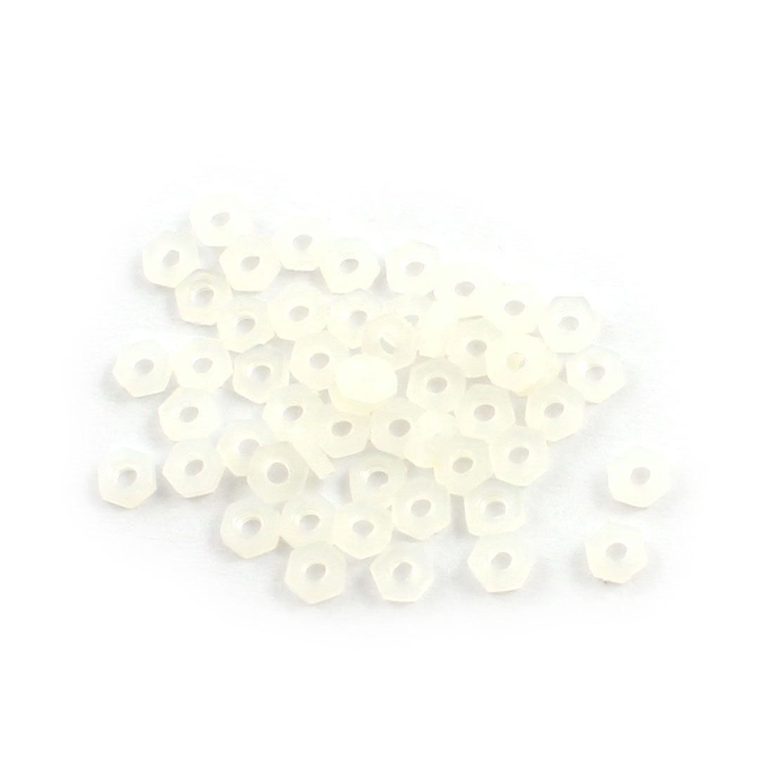 50Pcs 1.2 x 4mm Insulation Hex Hexagonal Threaded Spacer Support M3 Thread