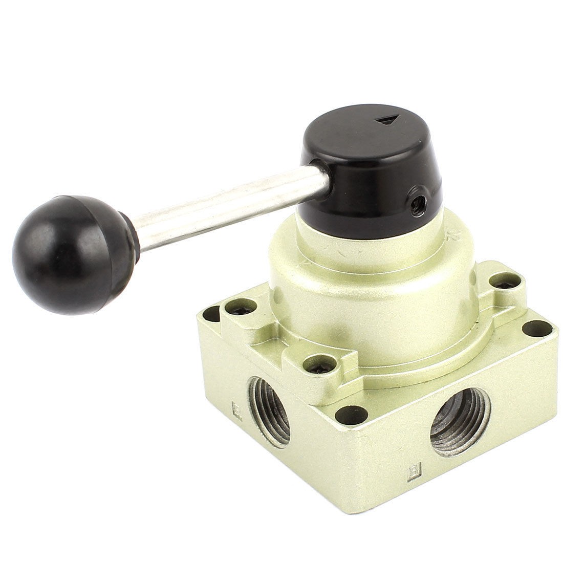 HV-04 1/2PT 4 Ways 3 Position Hand Operated Lever Pneumatic Air Valve