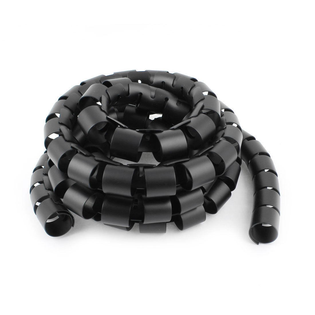 Spiral Tube Cable Wire Wrap Organizer PC Cord Management 40mmx3meter Black