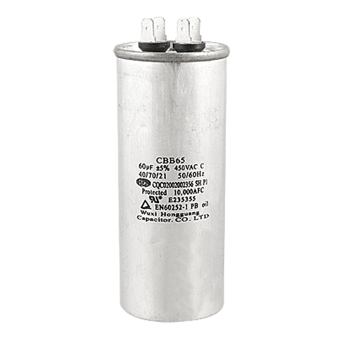 Air Conditioner Polypropylene Film Motor Capacitor CBB65 60uF 450VAC