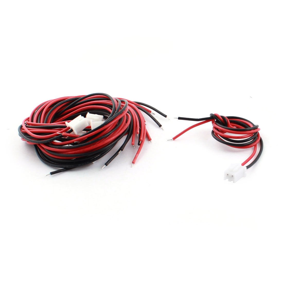 10Pcs 2.54mm Pitch 2 Pin Male JST-XH Balance Plug Connector Extension Wire 12"