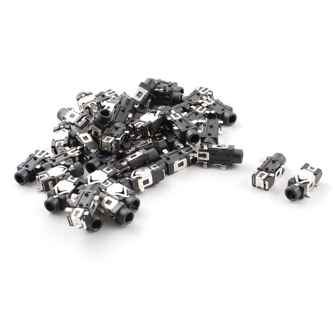40Pcs 5-Pin PCB SMT SMD 2.5mm Headphones Headset Stereo Jack Socket