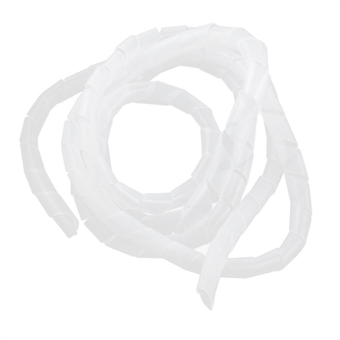 Polyethylene White Spiral Wrapping Band 20mm Wire Manager 3meter