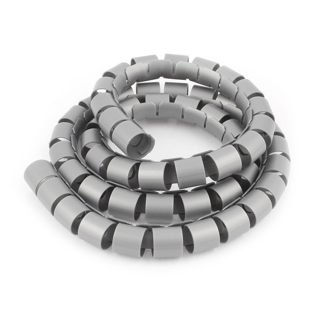 Flexible Spiral Tube Cable Wire Wrap PC TV Cord Management 1M 3Ft Gray