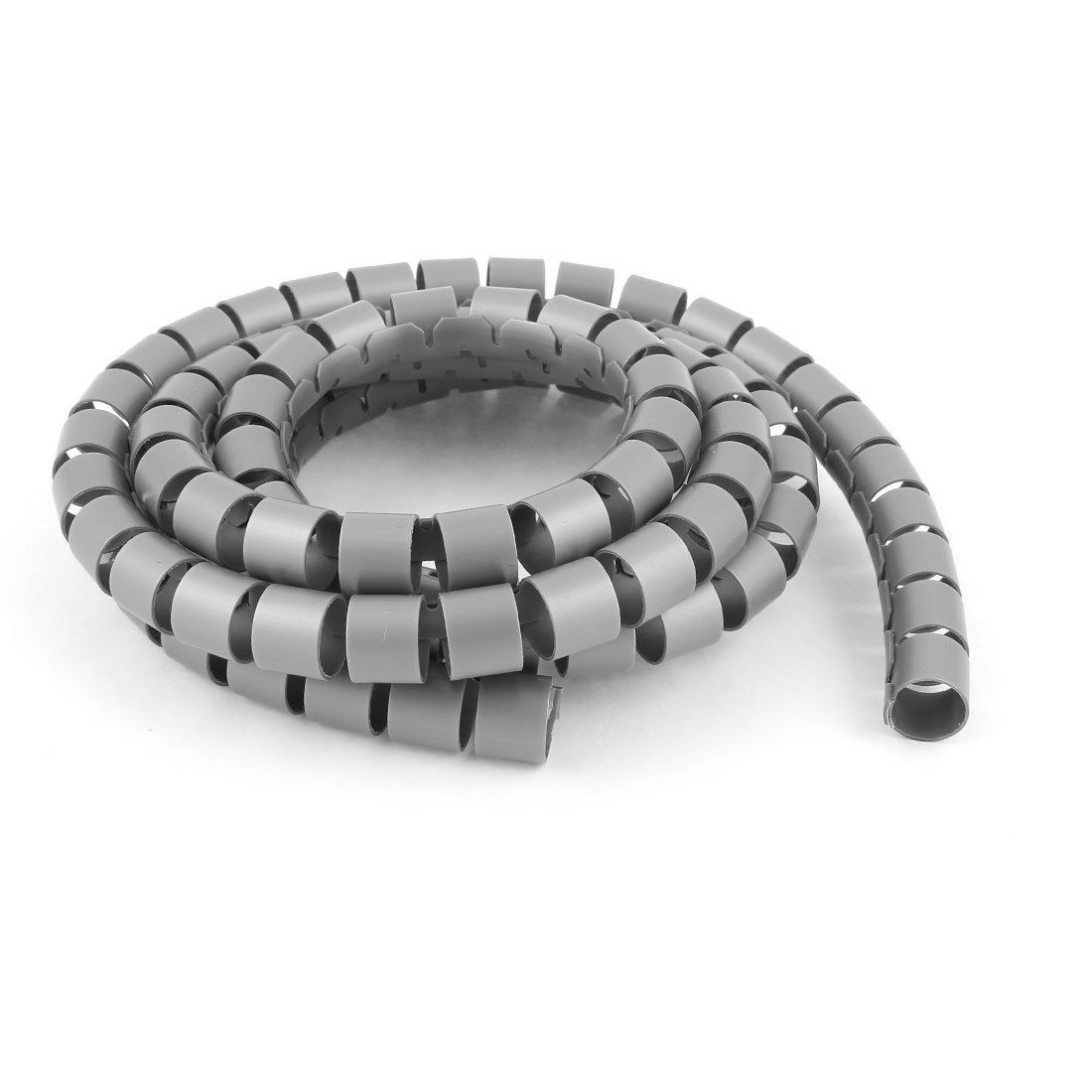 1.5m 5ft 15mm Inner Dia Spiral Wrapping Bands Cable Organizer Wrap