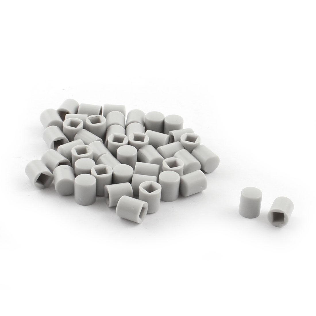 45pcs 6mmx7mm Round Shaped Plastic Button Caps for 8.5mmx8.5mm Switch