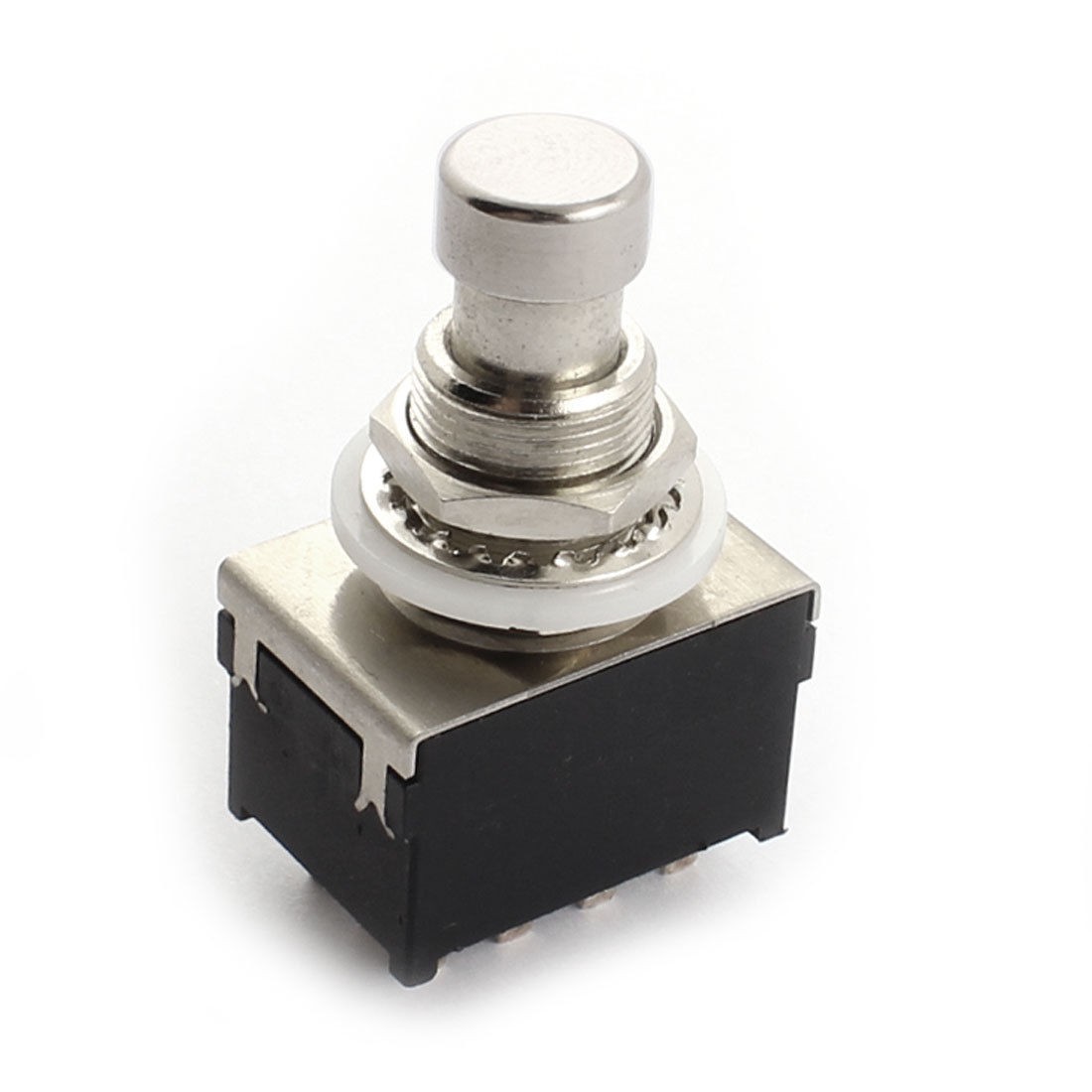 12mm 12Pin Soldering 4PDT Latching Metal Foot Switch for Electric Guitar