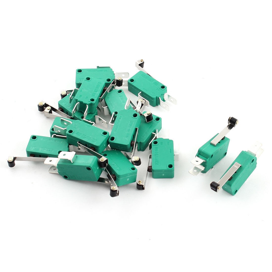 15pcs KW3 oz Micro Switch SPDT Long Hinge Roller Lever AC250V 125V 15A