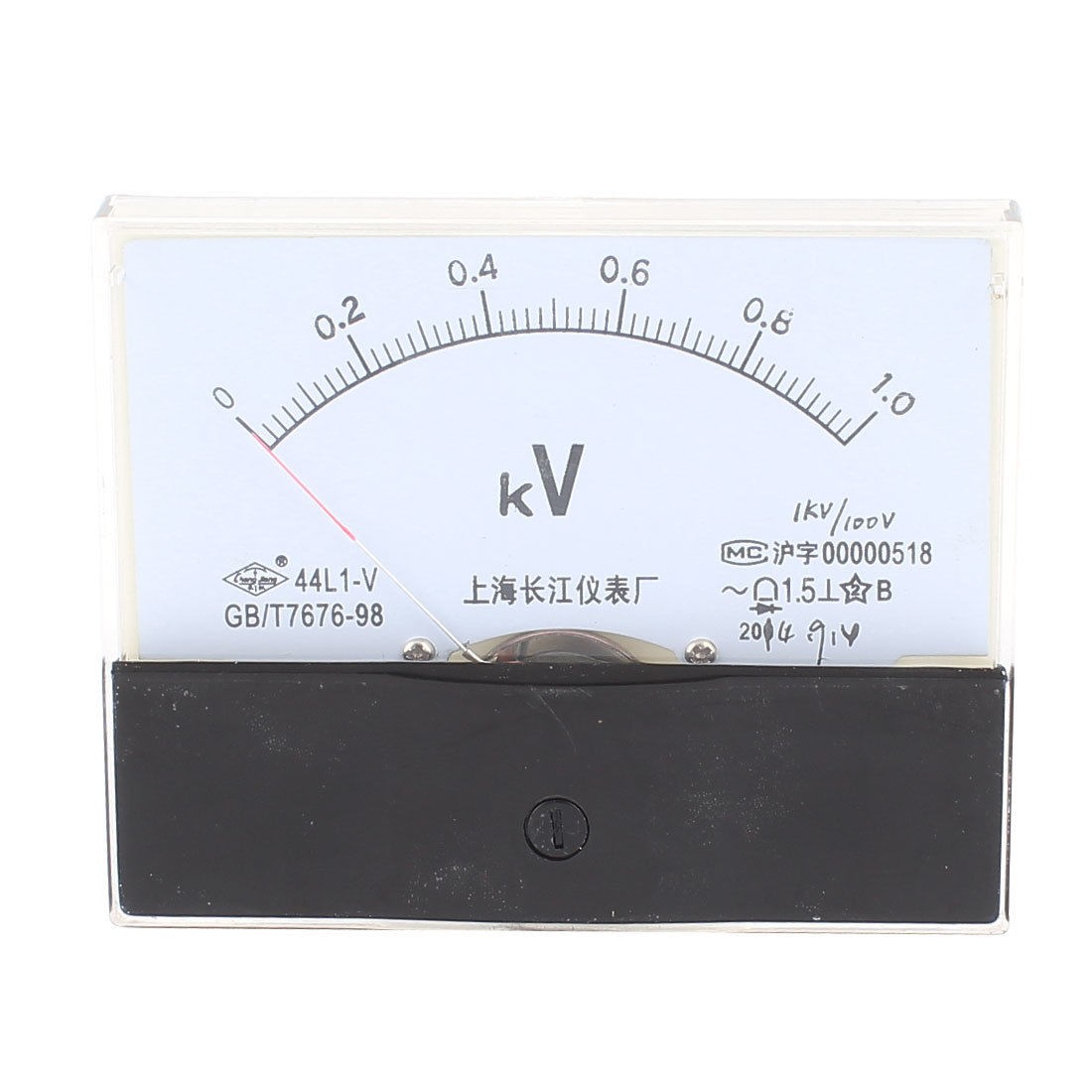 44L1 V AC 0 1KV 10cm x 8cm Analog Voltage Panel Meter Voltmeter