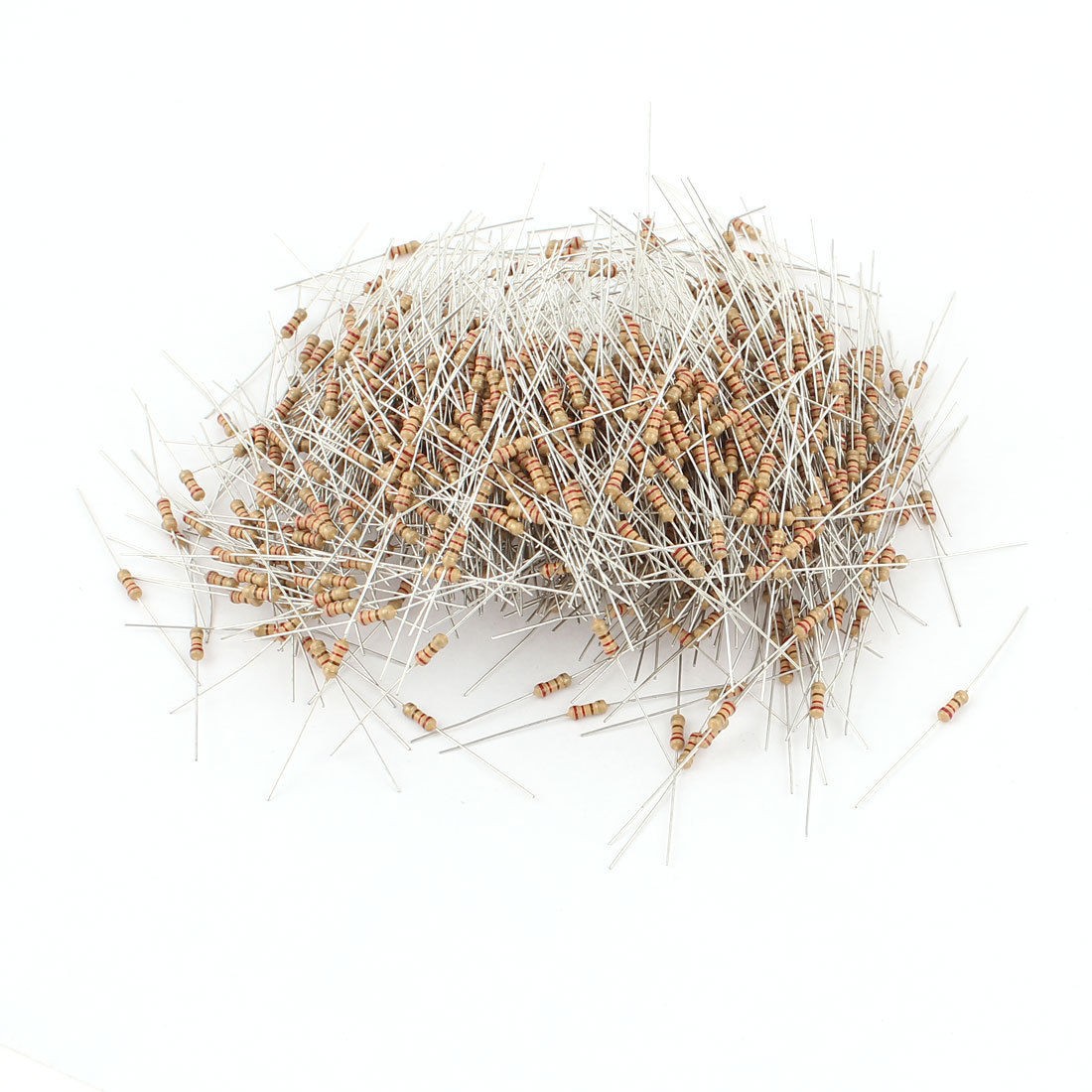 1000pcs 1 4W 220R Ohm Resistance Axial Lead 4 Bands Carbon Film Resistor