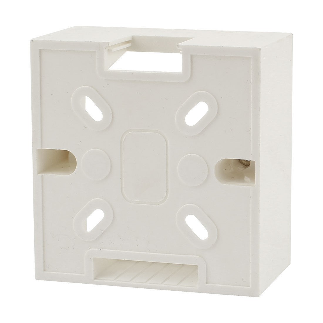 White PVC Single Gang Wall Switch Pattress Back Box 86mm x 86mm x 32mm