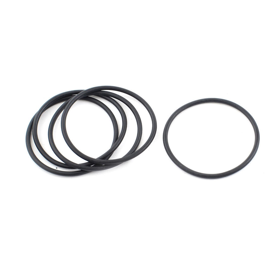 5pcs 60mm x 3mm Rubber O Type Sealing Ring Gasket Grommets Black