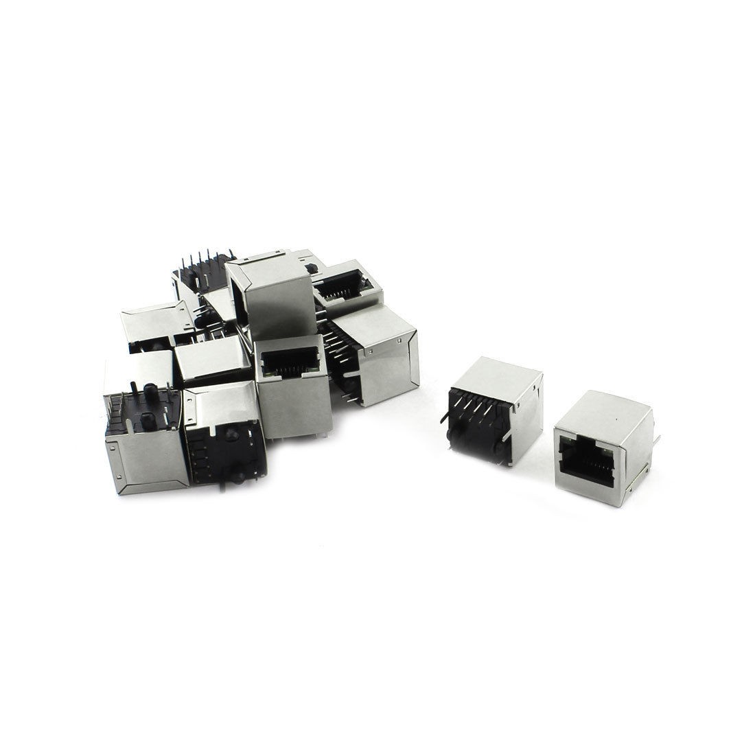 15 x LED Indicator Light Vertical RJ45 8P8C PCB Jacks Sockets for Ethernet LAN