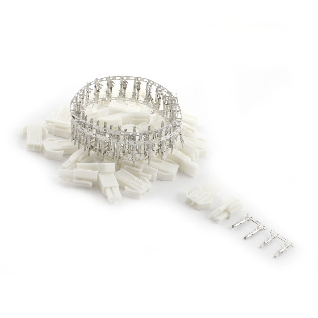 20 Sets 4 5mm White Plastic 2 Pin Male Female Tamiya Plug Unwired Connector