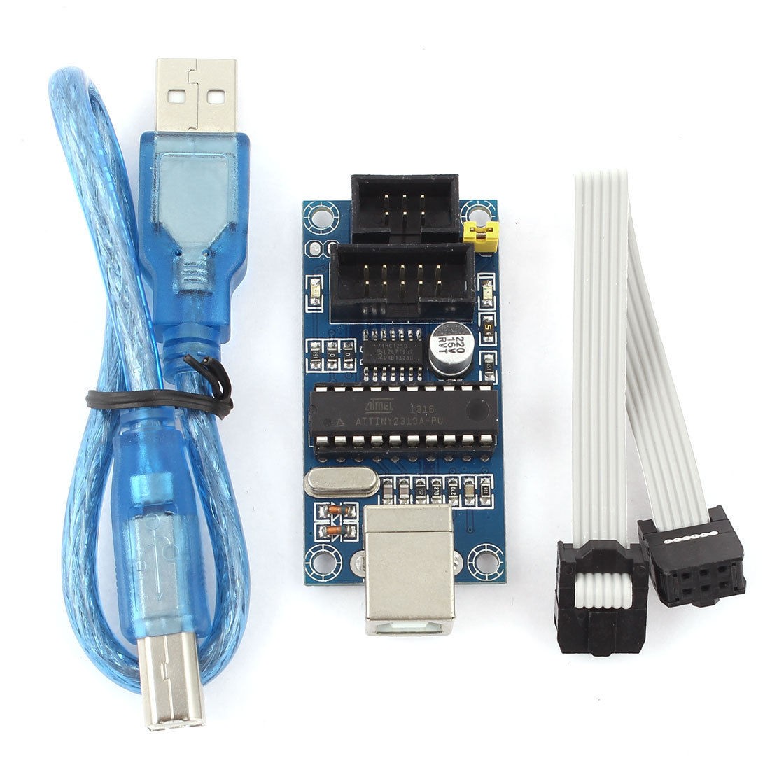 USBtinyISP USBTiny ISP Programmer for Arduino Bootloader AVR + USB/6Pin Cable