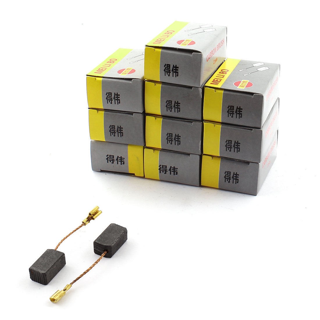 10pairs Motor Carbon Brush for Grinder Polisher 14mm x 8mm x 6mm