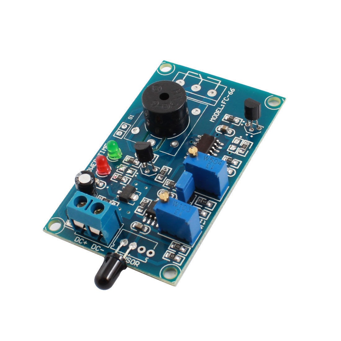 DC12V 2 LED Lamp 0 20s Infrared Receiver Alarm Time Delay PCB Board Module