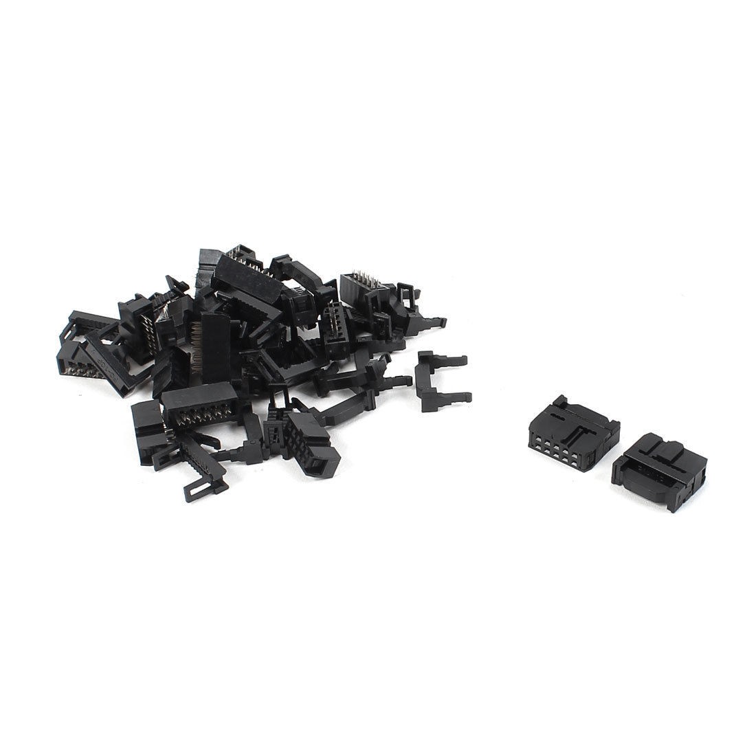 17 x 2 54mm 2X5P 10pin IDC Female Header Socket Connector Black