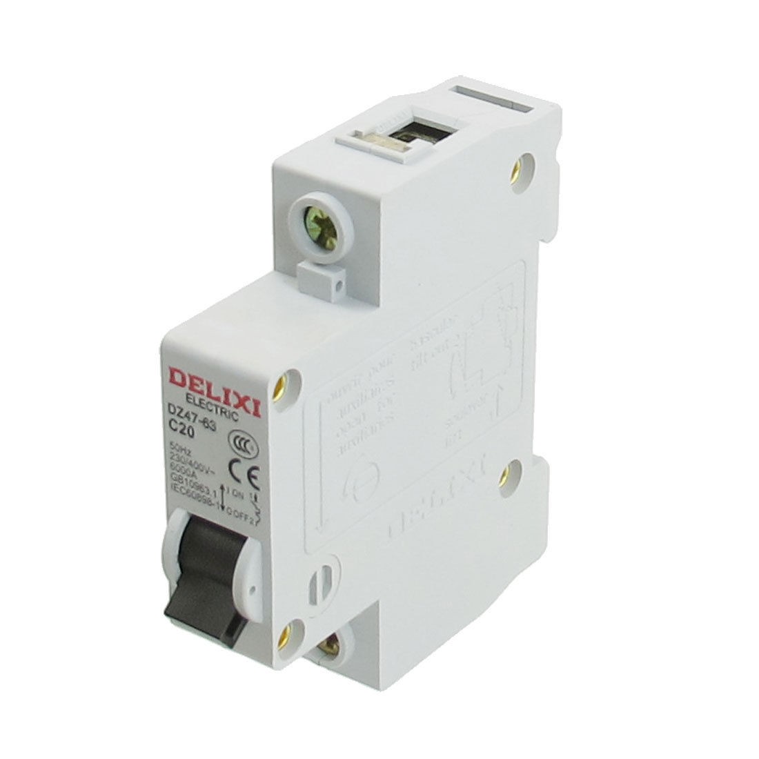 AC 230 400V Rated Current 20A Single Pole Miniature Circuit Breaker