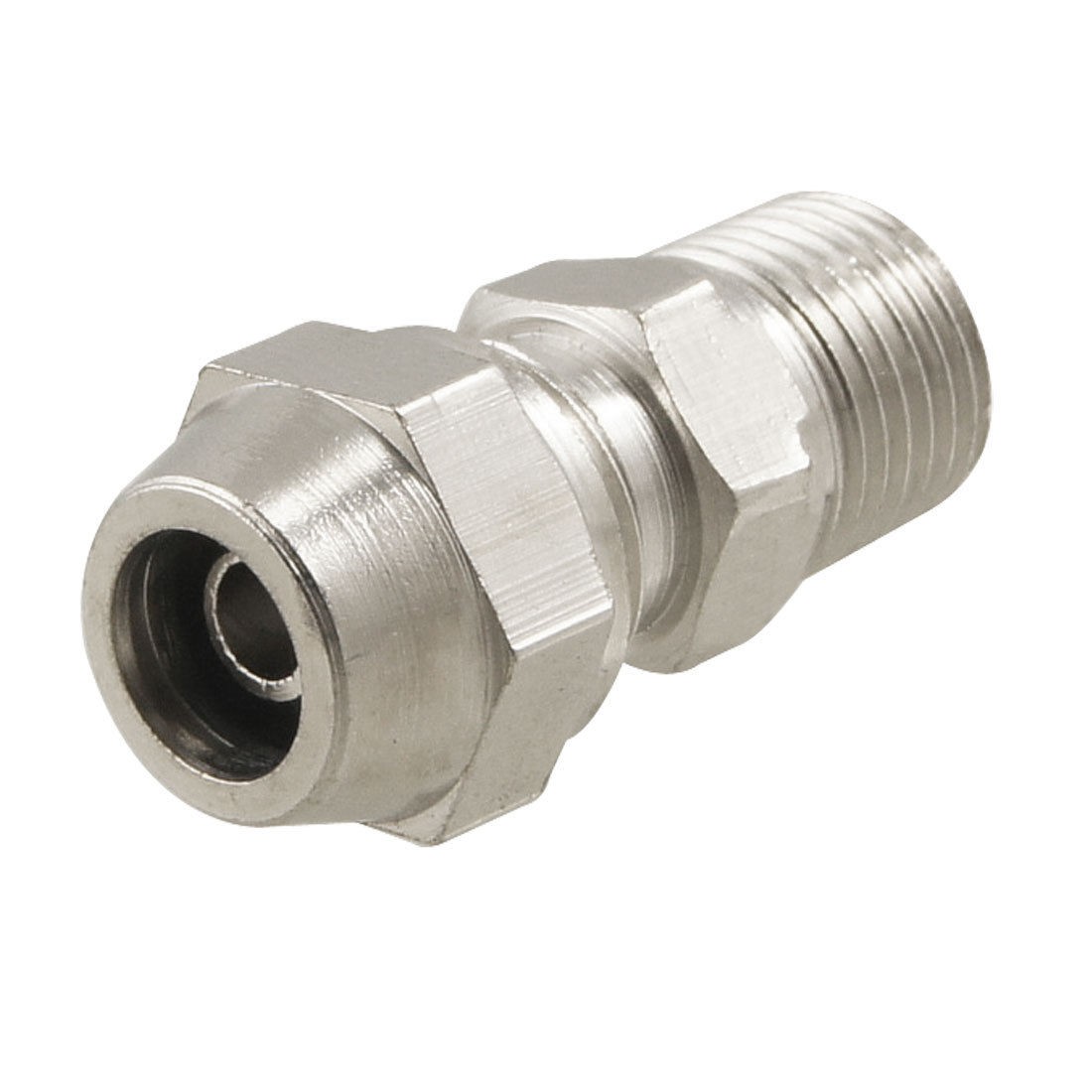 4mm Dia Tube 9.5mm Male Thread Quick Fittings Connector Adapter