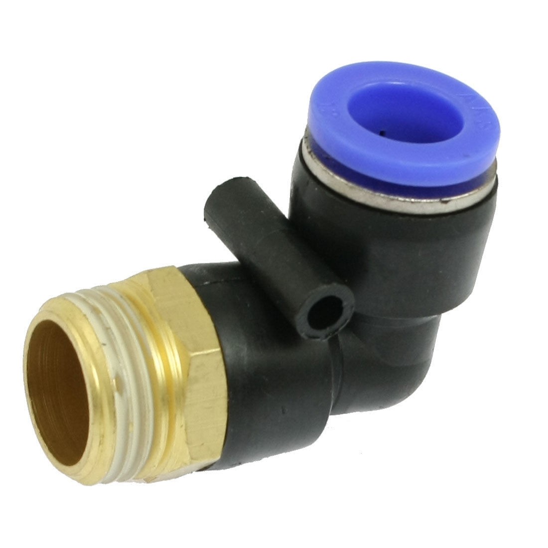 2 Pcs Elbow One Touch Fittings 12mm to 1/2" Thread Quick Connector