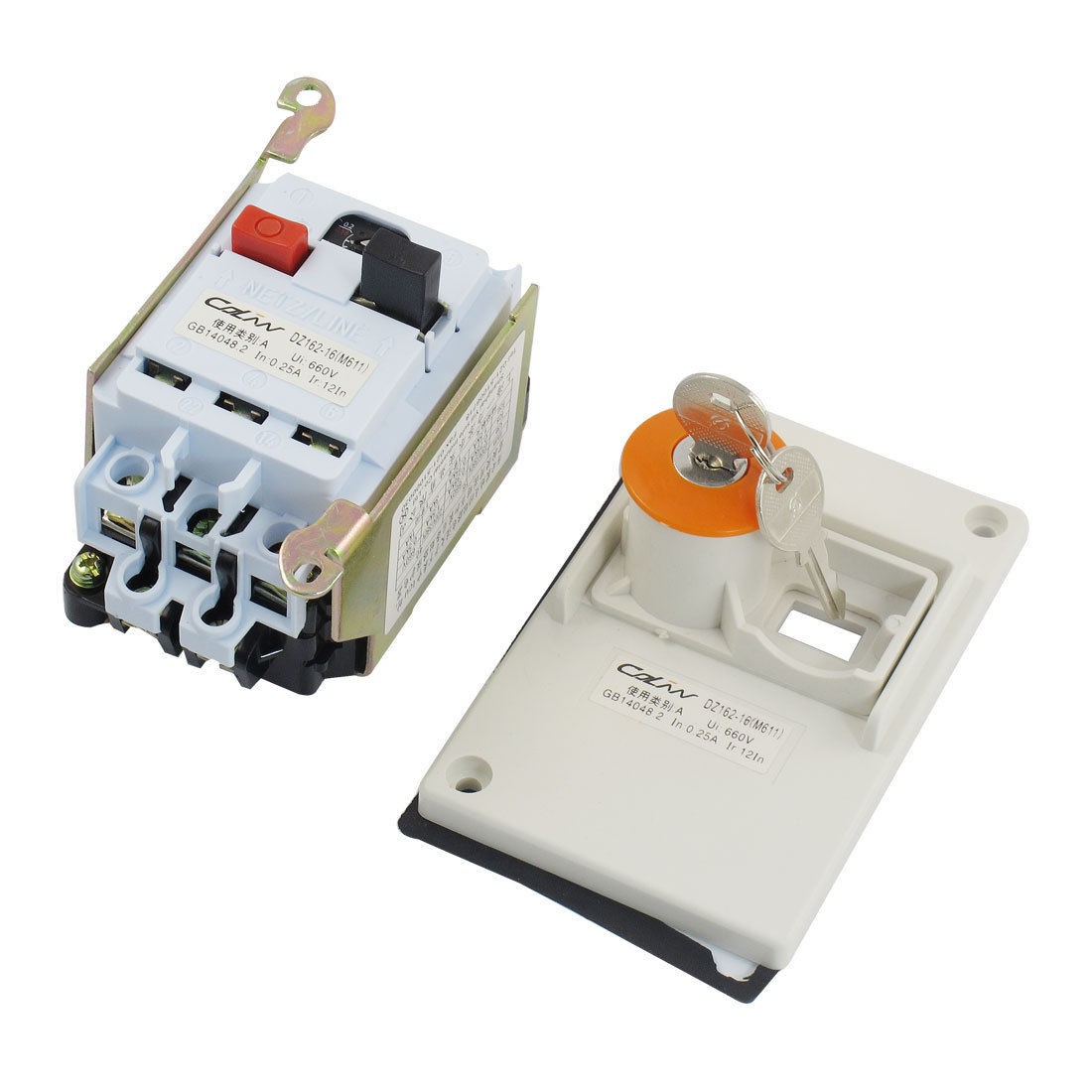 DZ162-16 AC 660V 0.25A Lockable Switch Circuit Breaker
